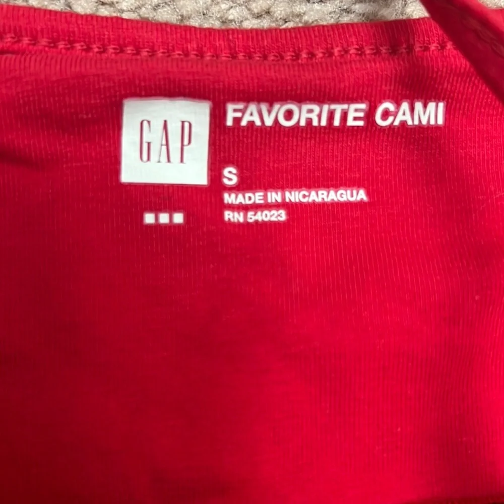 NWT Gap Red & White Strip Cami Tank Top small - Picture 3 of 7